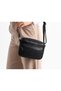 Genuine Leather Women's Shoulder Bag and Crossbody Bag, Multi-Compartment, Everyday, Practical, Black
