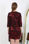 Fashionable line women micro fabric mini shiny dress 7421 red - 6
