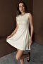 Women's Stella Ice Stitching Detailed Mini Summer Dress - 4