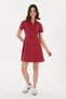 Women's Cherry Polo Neck Mini Length Knitted Dress 50305854-Vr223 - 2