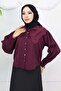 Baby Collar Short Shirt, Claret Red 2254 Model