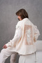 Women's Embroidered Linen Kimono Double Set - 5