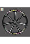 Hard core rider wheel rim sticker motorcycle wheel sticker sticker decal adhesive 8pcs