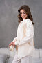 Women's Embroidered Linen Kimono Double Set - 4