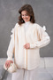 Women's Embroidered Linen Kimono Double Set - 3