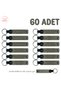 60-Piece Keychain Set, Gift Souvenir, Ash Gray & Gray, Special Production for Volleyball Clubs