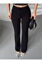 High Waist Topstitched Palazzo Pants - 5