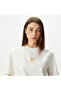 Stack Logo Sleeve Women's White T-Shirt - 4