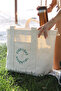 100% Cotton Canvas "Everyday Essential" Shopper Embroidered Compartment Tote Bag / Tote Bag - 4
