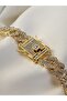 Gourmet Zircon Stone Bracelet Gold Stainless - 4