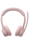 Call center Casti Logitech Zone 300, Microfon, Bluetooth (Roz) - 2