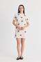 Cream Ribbon Detail Knitwear Dress 2117 - 8