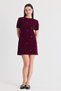 Burgundy Ribbon Detail Knitwear Dress 2117 - 7