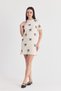 Cream Ribbon Detail Knitwear Dress 2117 - 6
