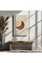 Decorative Bohemian Moon Sun Canvas Wall Painting - 2