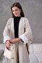 Women's Floral Embroidered Linen Bat Sleeve Double Set - 6