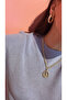 Milena Istanbul Design Chain Necklace with Medallion Pendant - 3