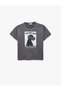 Dog Printed Short Sleeve Crew Neck Cotton T-Shirt - 5