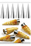 12-Piece Cookie and Dough Shaping Horn Mold 12 cm