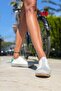 Guki35 Women's White Daily Comfortable Vegan Soulmate Sneaker - 2