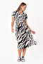 Women's 100% Viscose Zebra Patterned Dress