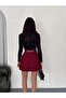 PLEATED SKIRT WITH INNER LEGGINGS AND BELT / KNEE-LENGTH BELT - 2
