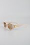 Cream UV400 Filter Women's Sunglasses G24FT5R06 - 2