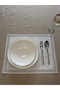 6 Pieces Linen Smoked Color Caravan Model American Service / Plate - 3