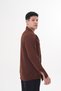 Men's Summer Non-Sweat Non-Ironing Loose Oversize Long Sleeve Loose Fit Shirt Men's Shirt Brown - 7