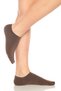 Bamboo Women's Sneaker White-Brown-Beige Socks Seamless Invisible Ankle Sports Socks Premium Pack of 6 - 5