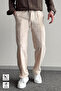 Men's Linen High Quality Elastic Waist Baggy Fit Trousers Does Not Pilling or Sweating