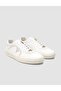 Custom Made Genuine Leather White Lace-Up Men's Sports Shoes - 2