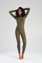 Women Teseetür Swimsuit Long Sleeve Jumpsuit / Pool Sea Swimmer Swimsuit Jumpsuit - 3