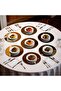 Mirrored Plate, Flat Mirror, Set of 6 Circular Mirror Plate - 8