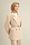 Sura Silk Scarf 9301D-06 Khaki - Mink - 2
