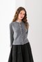 Button Detail Long Sleeve Cardigan, Stylish Comfortable Transitional Cardigan, Biscuit Neck Cardigan, Cardigan, Cotton Cardigan - 2