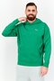 Men Relaxed Fit Long Sleeves Outdoor Hooded Sweatshirt, Green