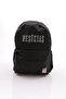 Licensed Black Original Backpack with Front Pocket Detail