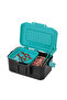 Black and Blue Portable Fishing Lure Box Case Live Lure Bait Hook Earthworm Carrying Case Waist Fish - 7