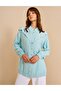 Embroidered Viscose Tunic Nile Green