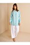 Embroidered Viscose Tunic Nile Green - 3