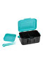 Black and Blue Portable Fishing Lure Box Case Live Lure Bait Hook Earthworm Carrying Case Waist Fish - 4