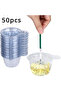 50pcs 50Pcs 40ML Plastic Urine Cups Disposable Cups Dispenser For DIY Epoxy Resin Jewelry Making Too - 8