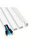 4pcs 62.8in Cable Cover Wall, White Wire Cover for Wall, Paintable Cord Cover Wall Kit, Cord Hide...