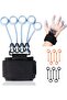 Silicone Finger Exerciser, Soft Elastic Hand Grip Strength Trainer for Adults