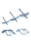 0.25inch-10pcs Heavy Duty Hollow Wall Anchors for Drywall Ceiling, Toggle Bolts and Wing Nut Kit, 3 - 8