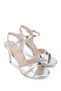Women's Genuine Leather Lame Heeled Shoes - 3