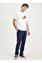 Signature Go Navy Blue Khaki Slim Fit Trousers