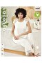 Aydoğan Women's Cream 95% Lyocell 5% Elastane Lace Detailed Pajama Set - 3