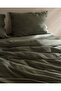 Marla Muslin Single 100% Cotton Fitted Sheet Lı Duvet Cover Set - Khaki - 4